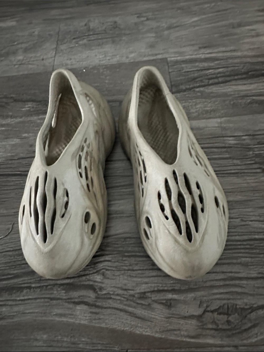 Yeezy Foam Slip-On Sandals in Light Beige
